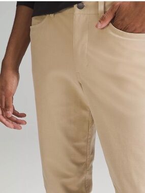 Lululemon ABC Slim Fit 5-Pocket Pant Trousers Utilitech in Bone Size 31 32 W31